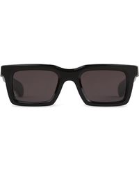 McQueen - Rectangular Frame Sunglasses With Glossy - Lyst