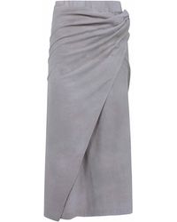 Ziggy Chen - Asymetric Jersey Skirt - Lyst