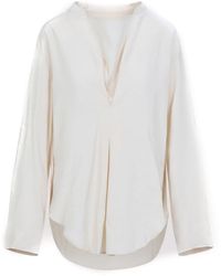 Studio Nicholson - Pampa Draped Neck Top - Lyst