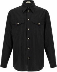 Versace - Jacquard Silk Shirt - Lyst