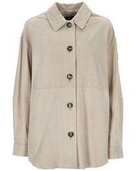 Peuterey - Lya Suede Leather Jacket - Lyst