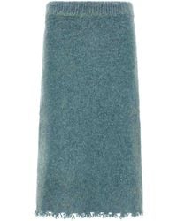 Jil Sander - Wool Knit Skirt - Lyst