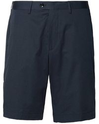Etro - Navy Cotton Bermuda Shorts - Lyst