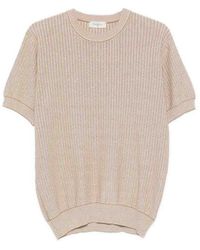 Piacenza 1733 - Short Sleeve Crew-Neck Sweater - Lyst