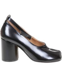 Maison Margiela - Tabi Pumps In Leather - Lyst