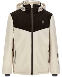 Brunello Cucinelli - Corduroy Insert Ski Jacket - Lyst