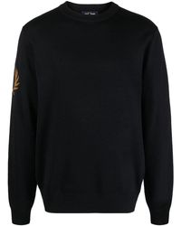 Fred Perry - Logo Wool Blend Jumper - Lyst