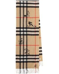 Burberry - Check Mates Cashmere Scarf - Lyst