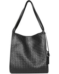 Bottega Veneta - Corriere Leather Tote Bag - Lyst