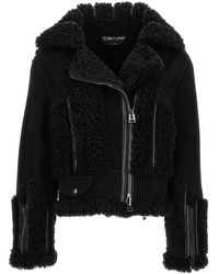 Tom Ford - Suede Shearling Jacket - Lyst