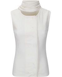 Lemaire - Asymmetrical Fitted Top - Lyst