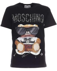 Moschino - Teddy Logo Print T-Shirt - Lyst