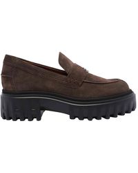 Hogan - H700 Suede Loafers - Lyst