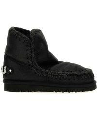 Mou - Eskimo 18 Rhinestone Logo Ankle Boots - Lyst