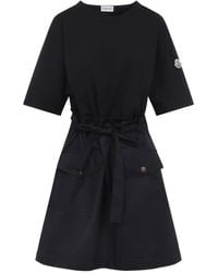 Moncler - Cotton Mini Dress - Lyst