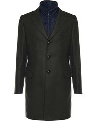 Fay - Wool And Cashmere Double Coat - Lyst