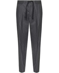 Dolce & Gabbana - Melange Wool Blend Trousers - Lyst
