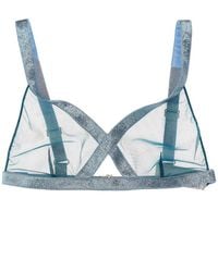 Tom Ford - Iridescent Sable Tulle Top - Lyst