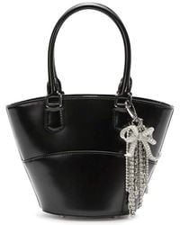 Self-Portrait - Leather Shoulder Bag With Charms - Lyst