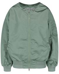 Alexander Wang - Bomber Jacket With Drawstring Collar - Lyst