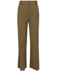 Victoria Beckham - Cropped Kick Trousers - Lyst