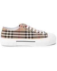 Burberry - Vintage Check Canvas Sneakers - Lyst