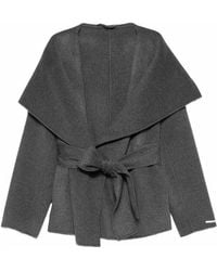 Marella - Pulicino Virgin Wool Cape Jacket - Lyst