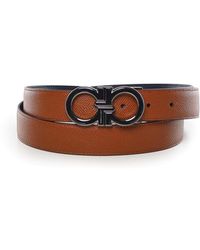 Ferragamo - Gancini Leather Belt - Lyst