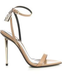Tom Ford - Padlock Pointy Naked Sandals - Lyst