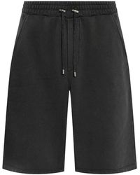 Balmain - Logo Embroided Track Shorts - Lyst