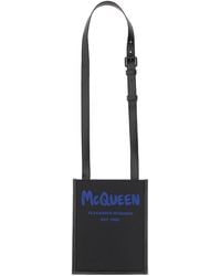 McQueen - Smartphone Bag With Graffiti Logo - Lyst