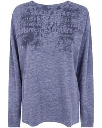 Maison Margiela - Numbers Longsleeve T-Shirt - Lyst
