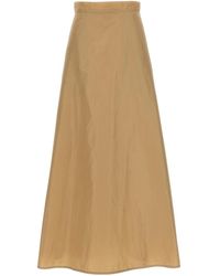 Jil Sander - Long Flared Skirt - Lyst