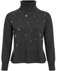 Alpha Studio - Pull Col Roulé - Lyst