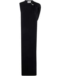Jean Paul Gaultier - Stretch Viscose Double Layer Long Dress - Lyst