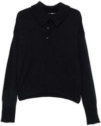 Roberto Collina - Buttoned Collar Sweater - Lyst