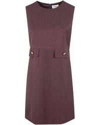 P.A.R.O.S.H. - Raisa26 Viscose Linen Mini Dress - Lyst