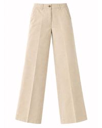 Aspesi - Cotton And Linen Tailored Pants - Lyst