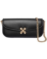 McQueen - Small Skull Flower Crossbody Bag - Lyst