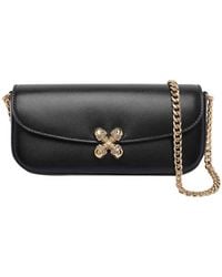 McQueen - Small Skull Flower Crossbody Bag - Lyst