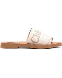 Chloé - Woody Flat Sandals - Lyst