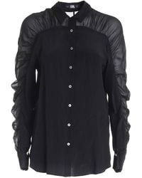 KARL LAGERFELD - Silk Blouse W - Lyst