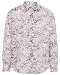 Paul Smith - Organic Cotton Floral Print Shirt - Lyst