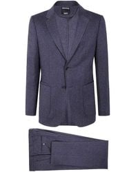 ZEGNA - Wool Suit With Two Button Closure - Lyst