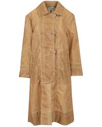 DURAZZI MILANO - Leather Effect Raincoat - Lyst