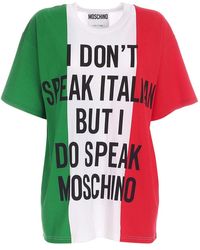 Moschino - Print Oversize Multicolor T-shirt - Lyst