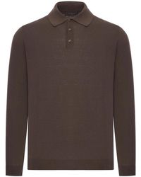 Zanone - Slim Fit Cotton And Silk Polo Shirt - Lyst