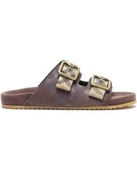 Burberry - Urchin Check Sandals - Lyst