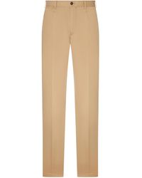 PT Torino - Cotton Chino Trousers With Ironed Crease - Lyst
