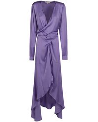 Silk95five - Long Silk Dress - Lyst